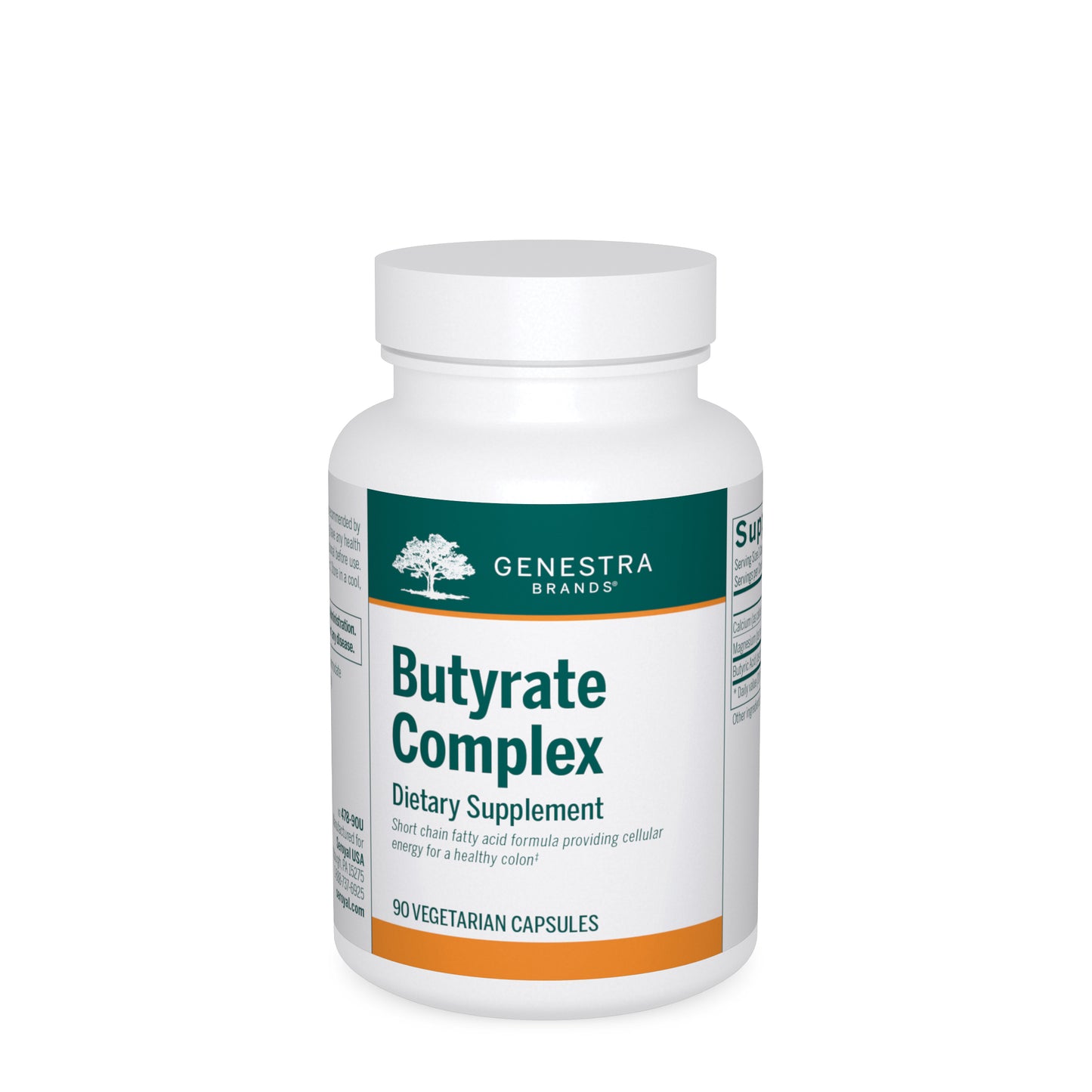 Genestra, Butyrate Complex, 90 Vegetarian Capsules UPC 883196139408 | HiLife Vitamins