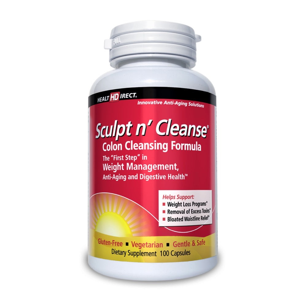 Health Direct, Sculpt N' Cleanse, 100 Capsules UPC 814599002013 | HiLife Vitamins