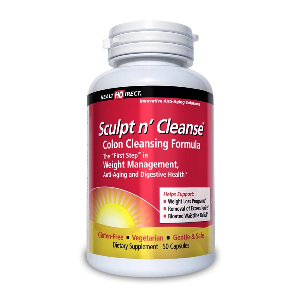 Health Direct, Sculpt N' Cleanse, 50 Capsules UPC 814599002020 | HiLife Vitamins
