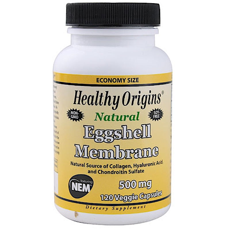 Healthy Origins, Eggshell Membrane 500 mg Nem, 120 Veggie Capsules UPC 603573613570 | HiLife Vitamins