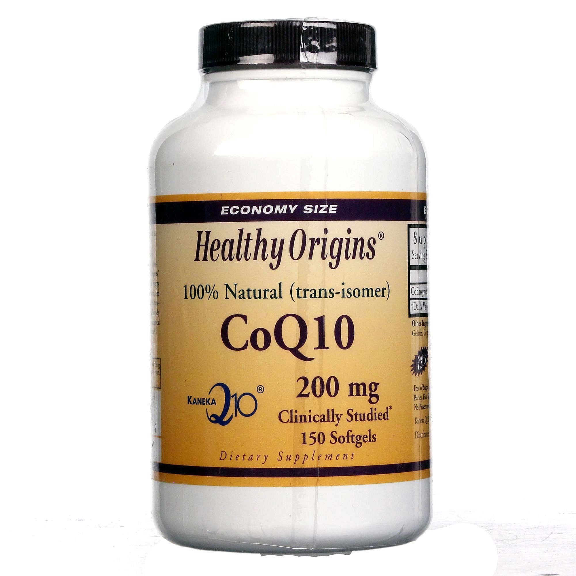 Healthy Origins, Coq10 200 mg Kaneka Q10, 150 Softgels UPC 603573350499 | HiLife Vitamins