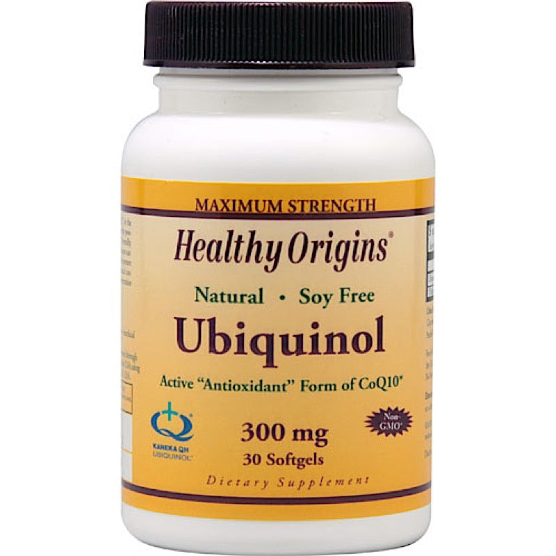 Healthy Origins, Ubiquinol 300 mg, 30 Softgels UPC 603573364915 | HiLife Vitamins