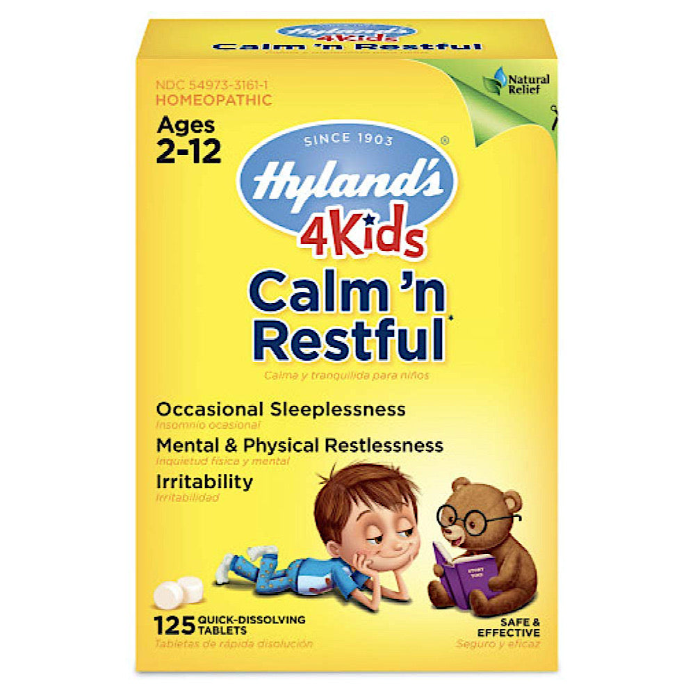 Hylands, Calm 'N Restful 4 Kids, 125 Tablets UPC 354973316119 | HiLife Vitamins