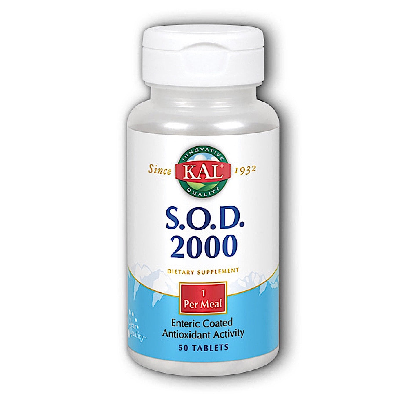 Kal, SOD 2000 250mg, 50 Tablets UPC 021245899525 | HiLife Vitamins