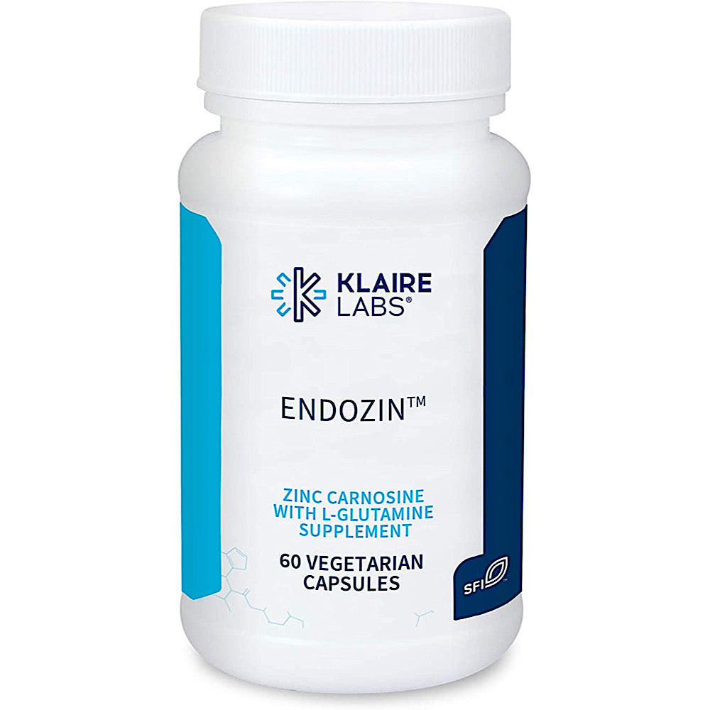 Klaire labs, Endozin, 60 Vegetarian Capsules UPC 709616012505 | HiLife Vitamins
