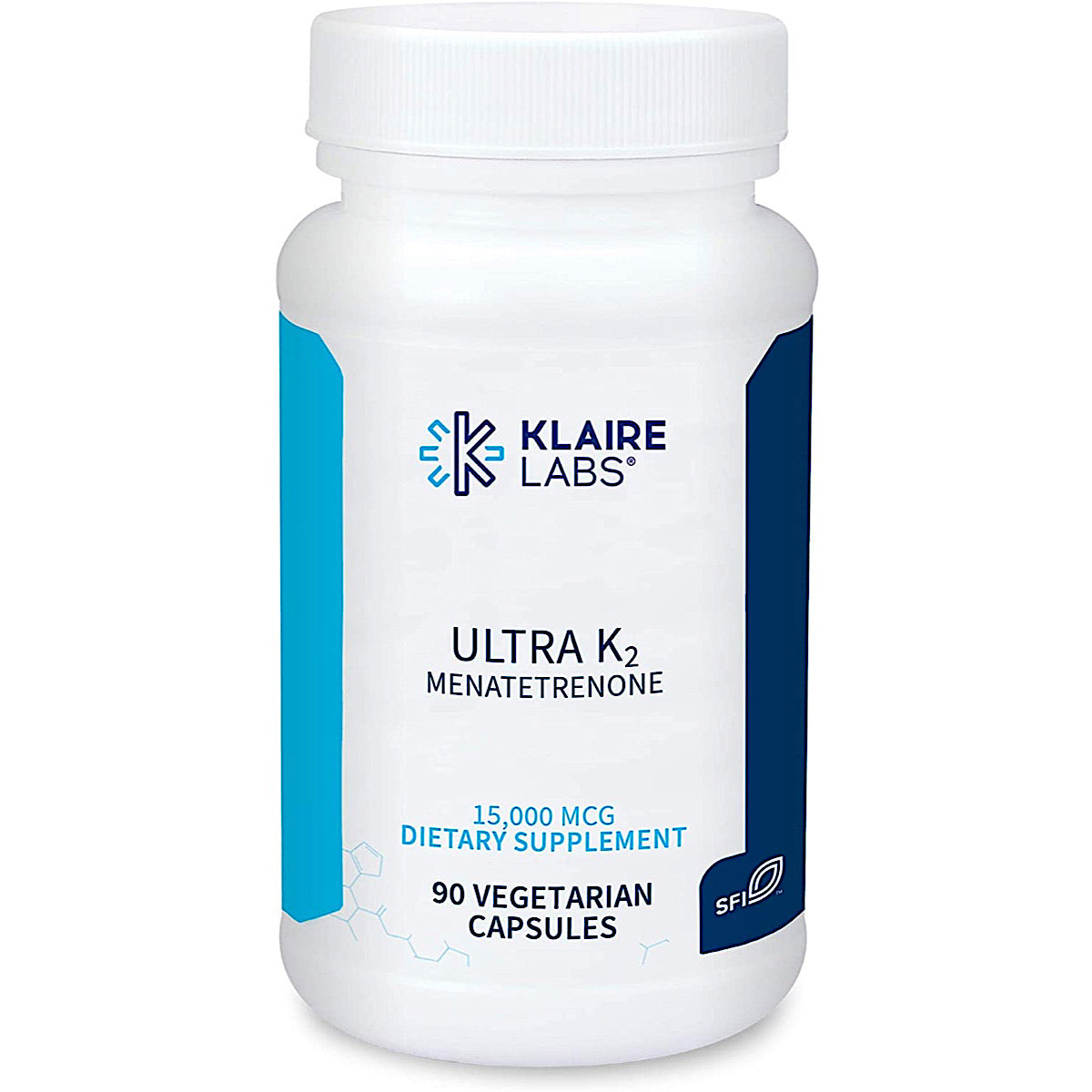 Klaire Labs, Ultra K2 Menatetrenone, 90 Vegetarian Capsules UPC 817234010831 | HiLife Vitamins