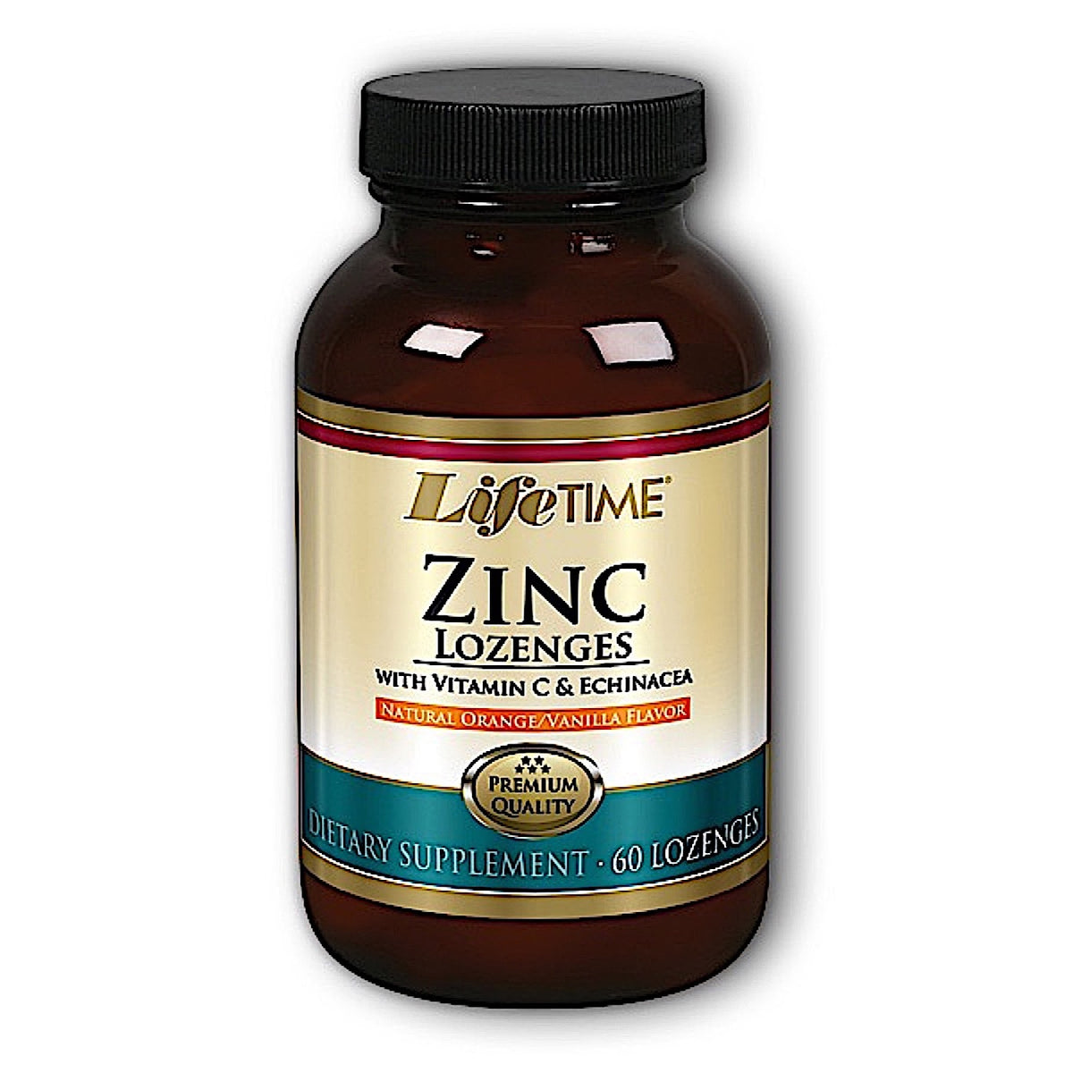 Lifetime, Zinc Lozenge W/ Vitamin C & Echinacea, 60 Lozenges HiLife