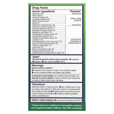 Natra-Bio, BioAllers, Mold, Yeast & Dust, 60 Lozenges UPC 371400710609 | HiLife Vitamins