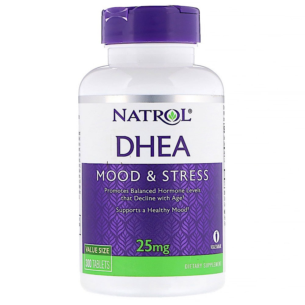 Natrol, DHEA, 25 mg, 300 Tablets UPC 047469161071 | HiLife Vitamins