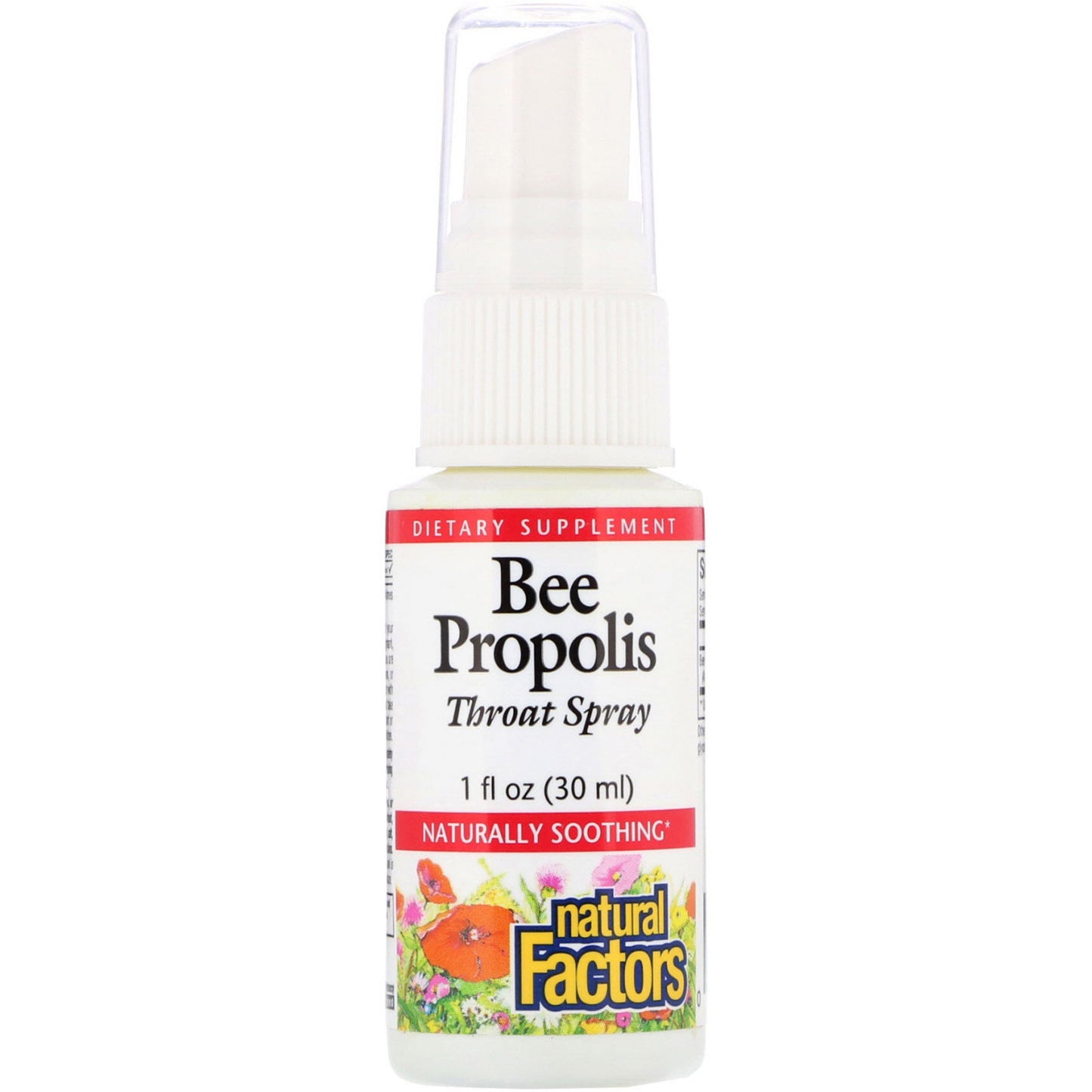 Natural Factors, Bee Propolis Throat Spray Formula, 1 Oz - 068958031705 | Hilife Vitamins