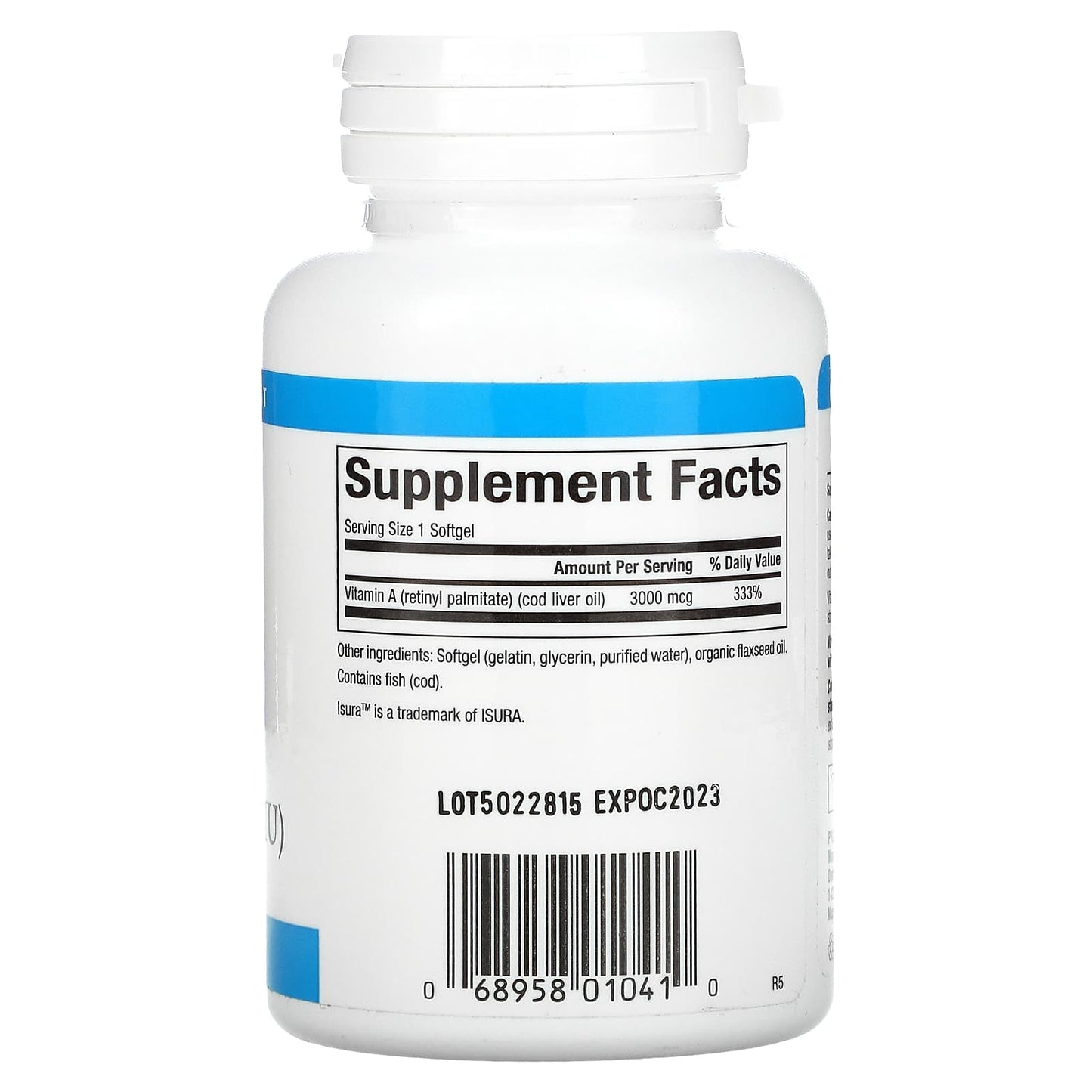 Natural Factors, Vitamin A, 3000 mcg (10,000 IU), 180 Softgels UPC 068958010410 | HiLife Vitamins