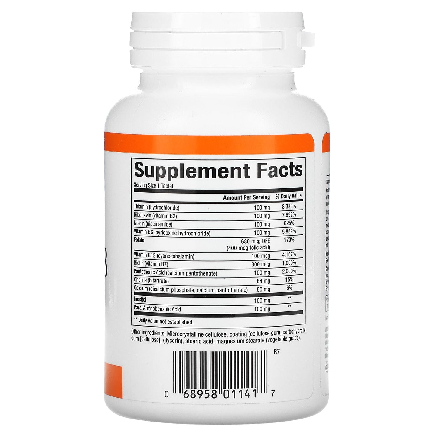 Natural Factors, Complete B, 100 mg, 90 Tablets UPC 068958011417 | HiLife Vitamins