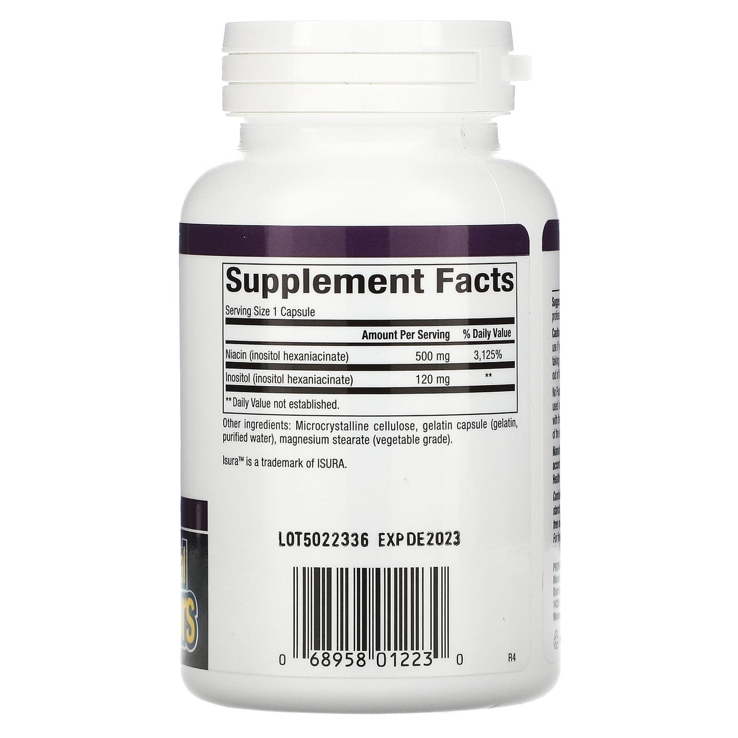 Natural Factors, No Flush Niacin, 500 mg, 90 Capsules UPC 068958012230 | HiLife Vitamins