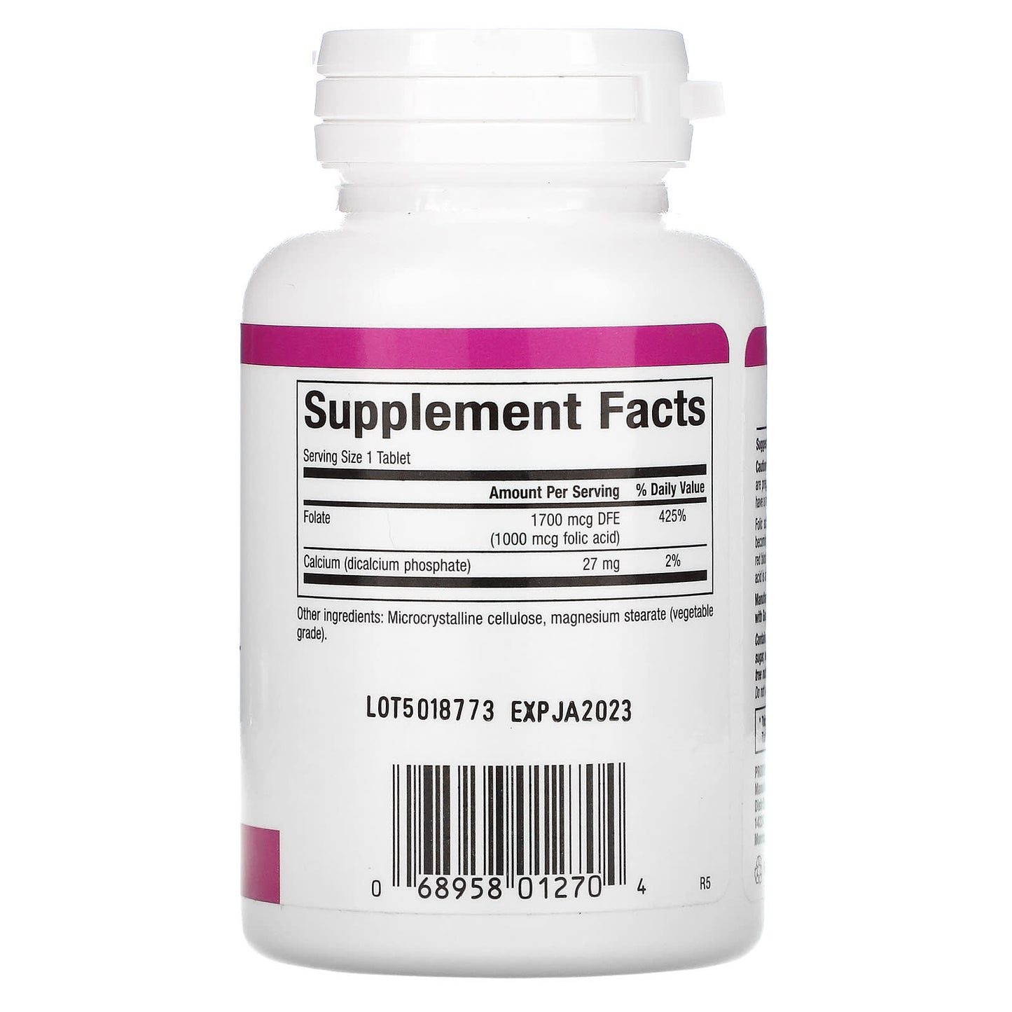 Natural Factors, Folic Acid, 1,000 mcg, 90 Tablets UPC 068958012704 | HiLife Vitamins