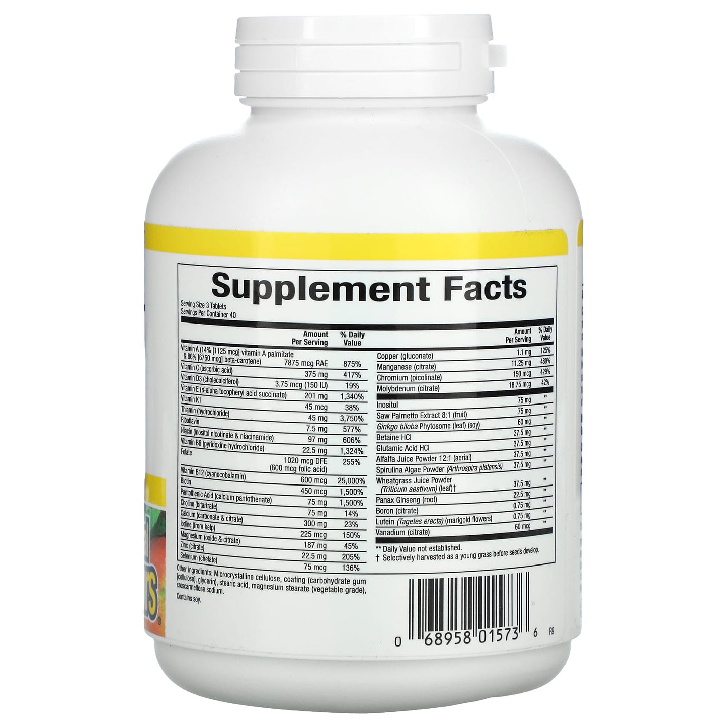 Natural Factors, Multistart Men's 50+, 120 Tablets UPC 068958015736 | HiLife Vitamins