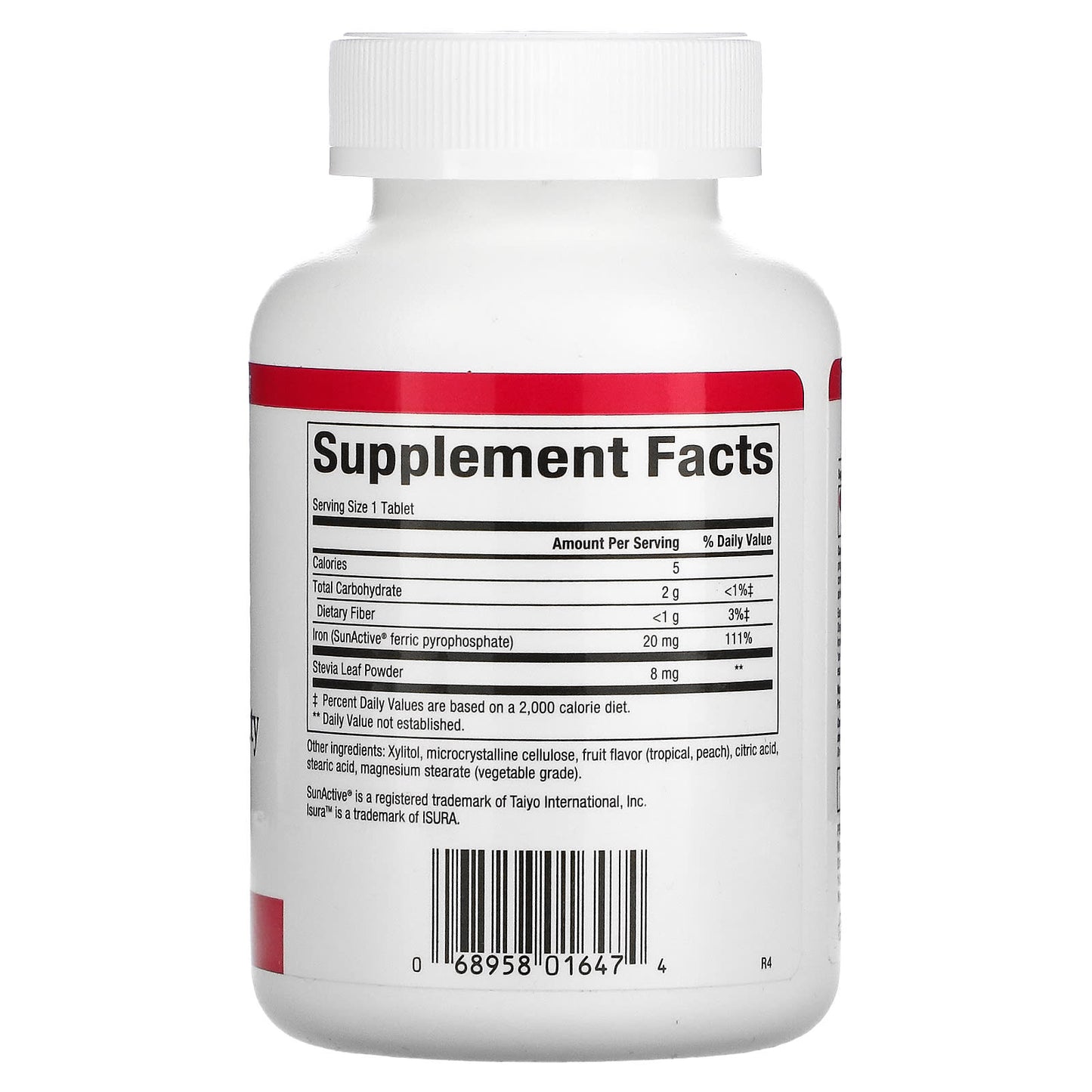 Natural Factors, Easy Iron, 20 mg, 60 Chewables UPC 068958016474 | HiLife Vitamins