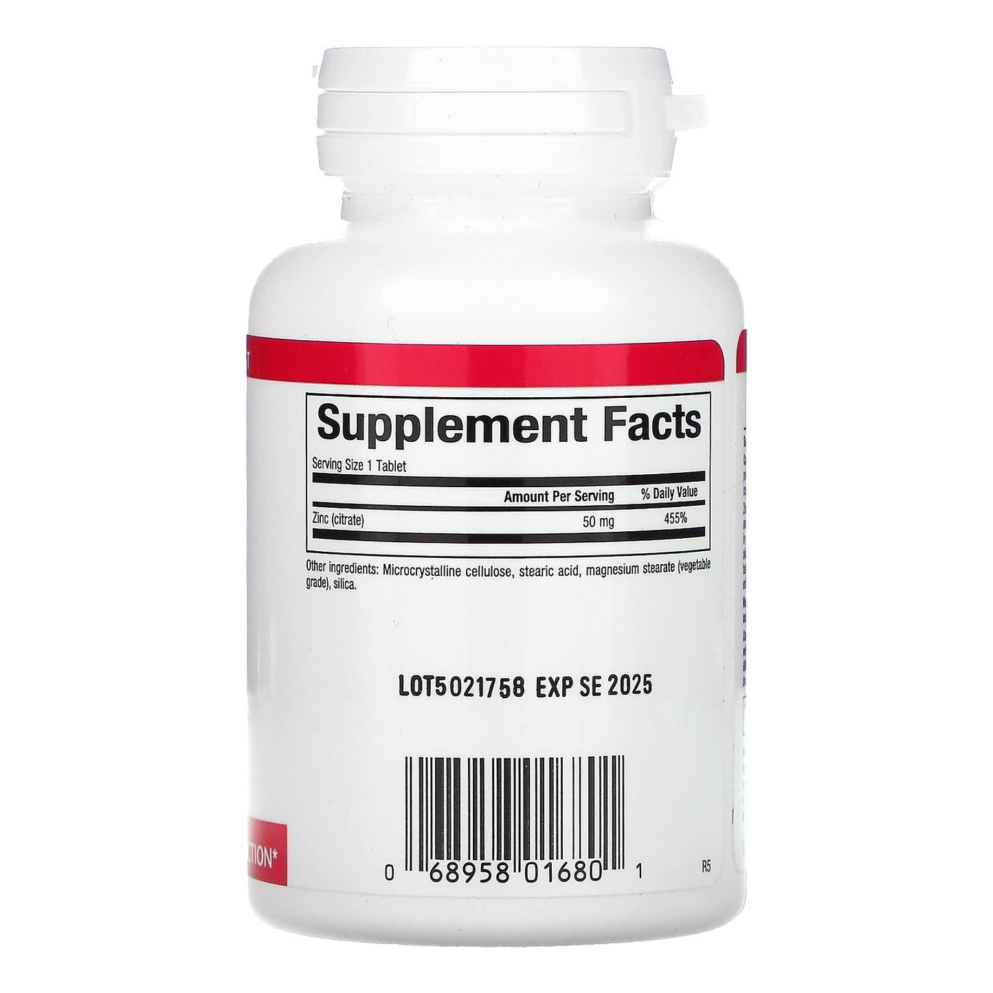 Natural Factors, Zinc Citrate, 50 mg, 90 Tablets UPC 068958016801 | HiLife Vitamins