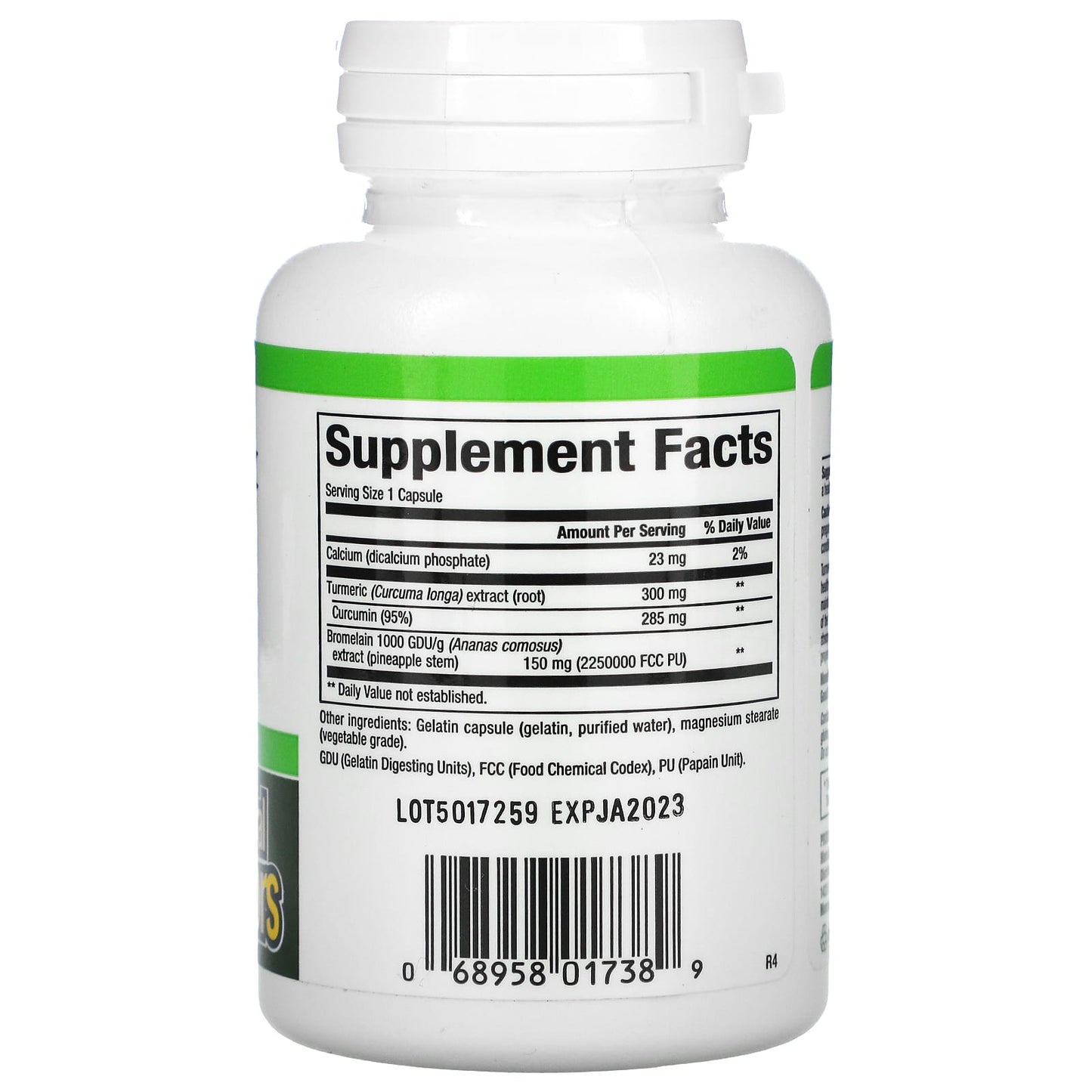Natural Factors, Turmeric & Bromelain, 450 mg, 90 Capsules UPC 068958017389 | HiLife Vitamins