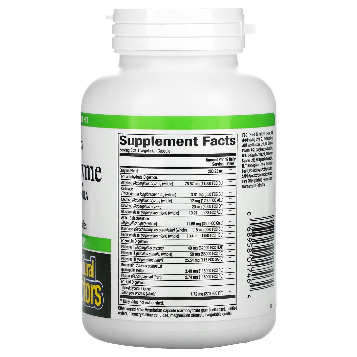 Natural Factors, High Potency, Multi Enzyme, 120 Vegetarian Capsules UPC 068958017464 | HiLife Vitamins