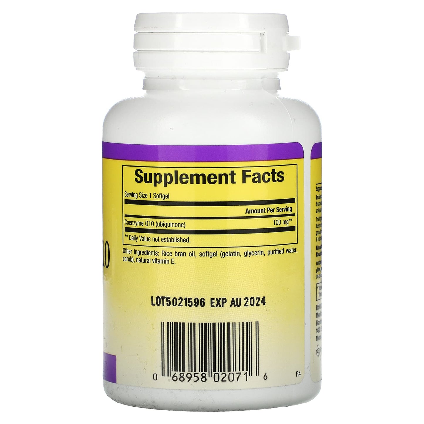 Natural Factors, Coenzyme Q10, 100 mg, 60 Softgels UPC 068958020716 | HiLife Vitamins