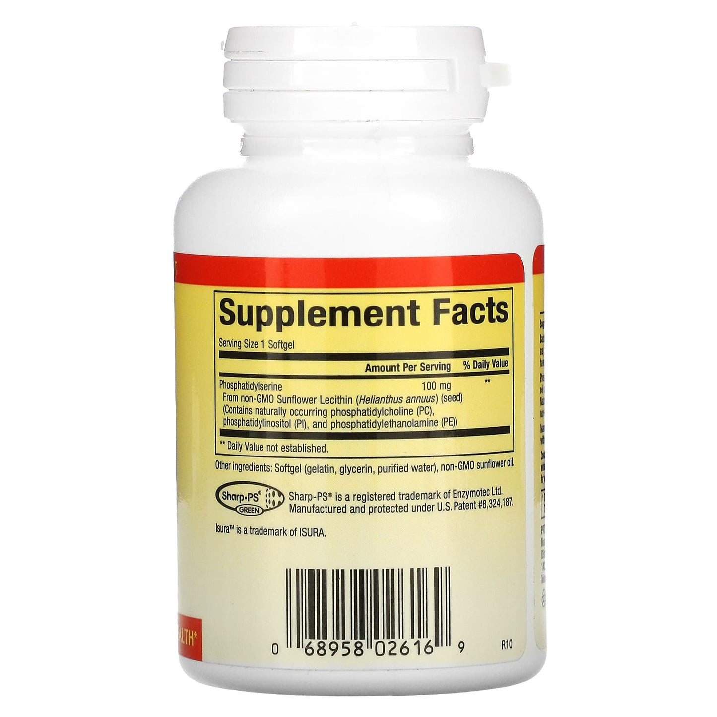 Natural Factors, PS Phosphatidylserine, 100 mg, 60 Softgels UPC 068958026169 | HiLife Vitamins