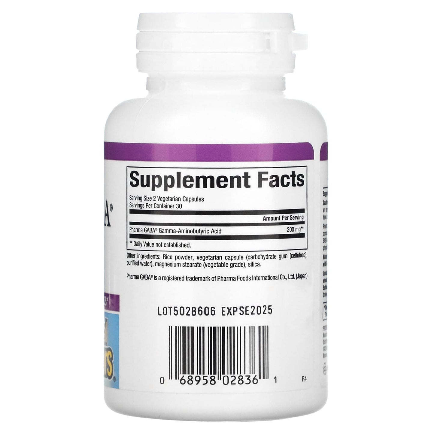 Natural Factors, Stress Relax, Pharma GABA, 100 mg, 60 Capsules UPC 068958028361 | HiLife Vitamins
