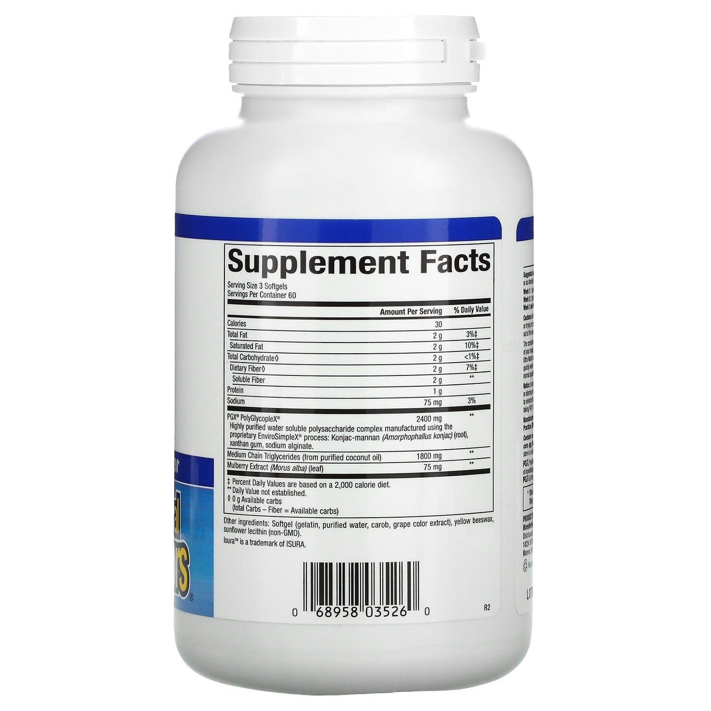 Natural Factors, WellBetX PGX, Plus Mulberry, 180 Softgels UPC 068958035260 | HiLife Vitamins