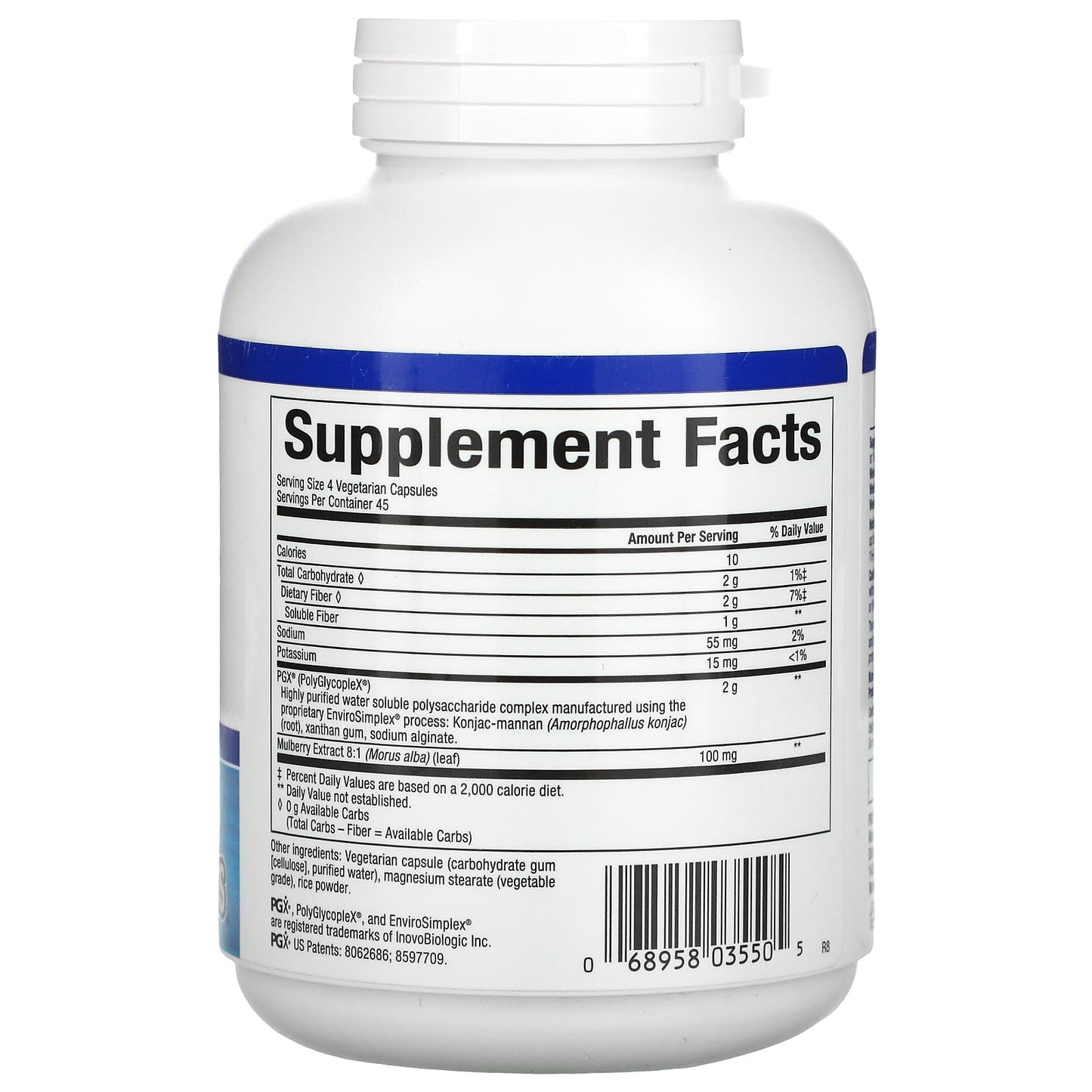Natural Factors, WellBetX PGX, Plus Mulberry, 180 Vegetarian Capsules UPC 068958035505 | HiLife Vitamins