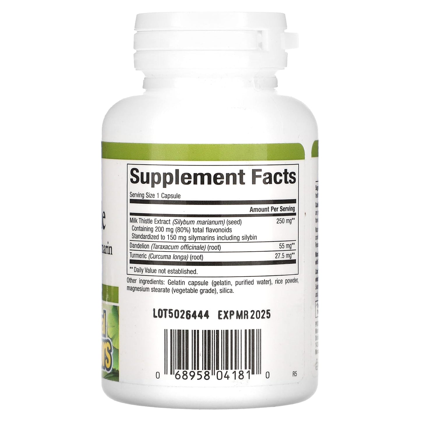 Natural Factors, Milk Thistle, 250 mg, 90 Capsules UPC 068958041810 | HiLife Vitamins