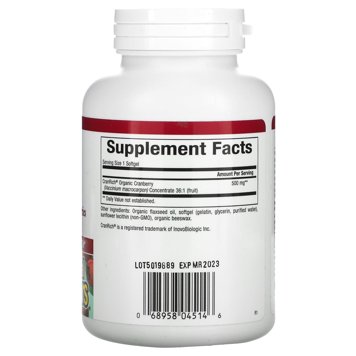 Natural Factors, CranRich, Super Strength, Cranberry Con, 90 Softgels UPC 068958045146 | HiLife Vitamins