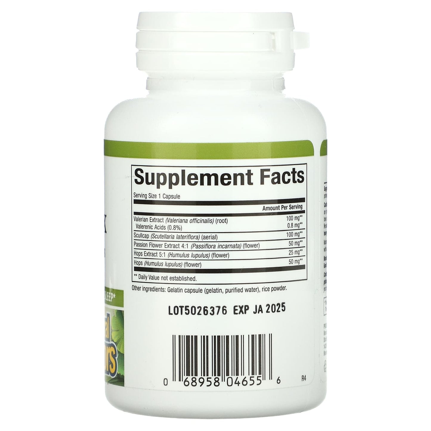 Natural Factors, Sleep Relax with Valerian & Hops, 90 Capsules UPC 068958046556 | HiLife Vitamins