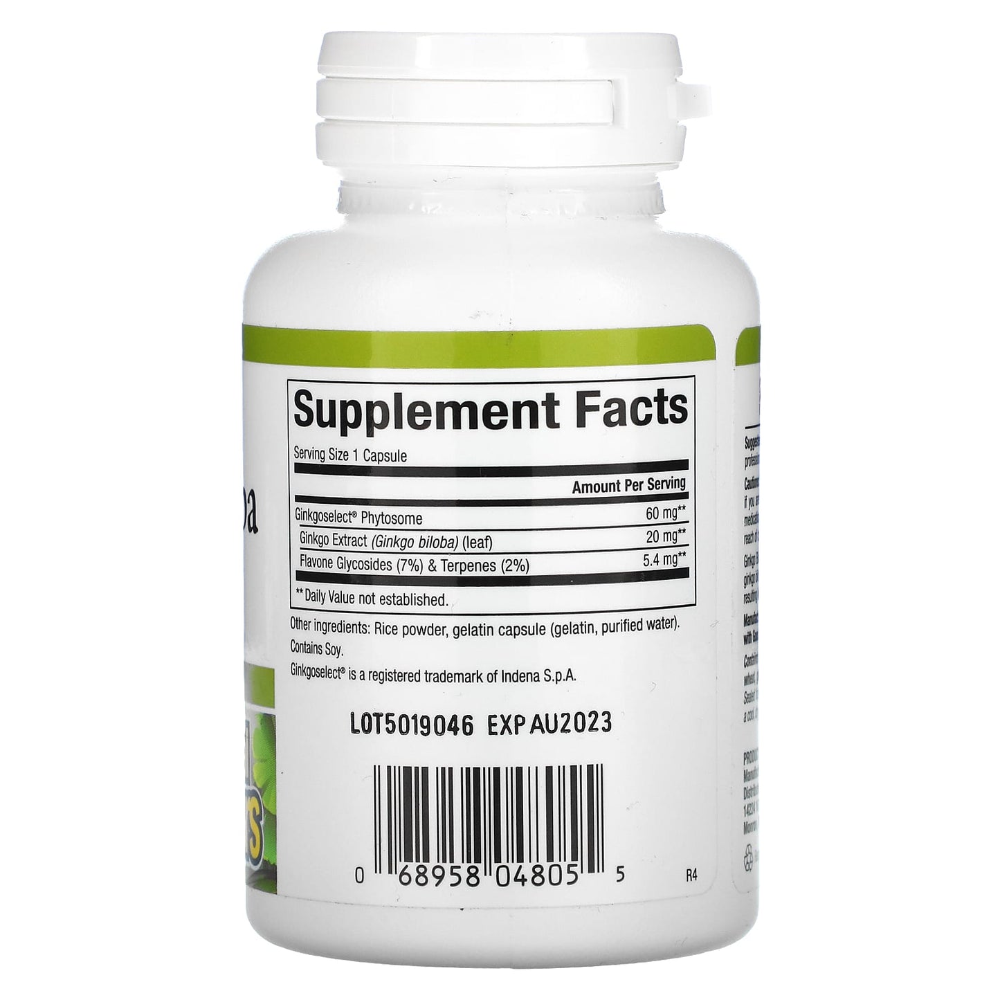 Natural Factors, Ginkgo Biloba, Phytosome, 60 mg, 60 Capsules UPC 068958048055 | HiLife Vitamins