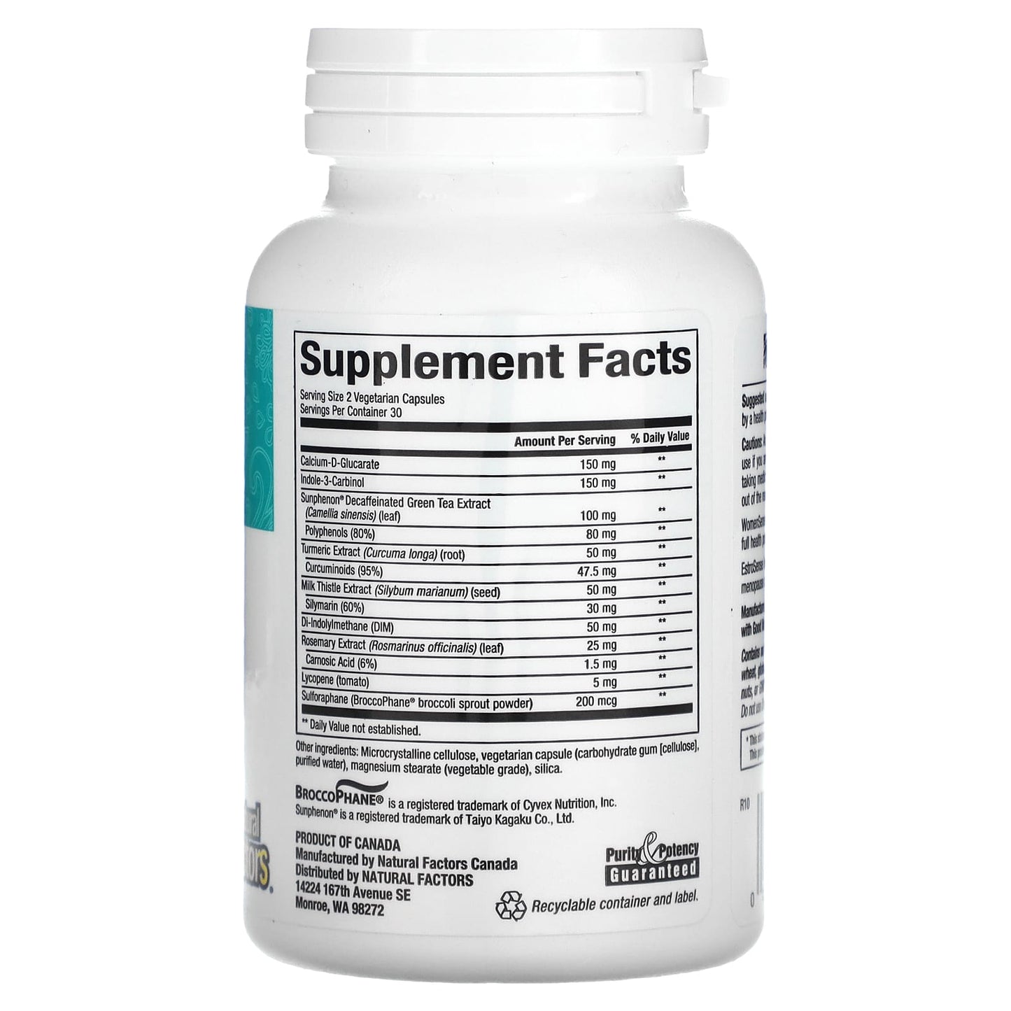 Natural Factors, WomenSense, EstroSense, Hormone Balanci, 60 Capsules UPC 068958049557 | HiLife Vitamins