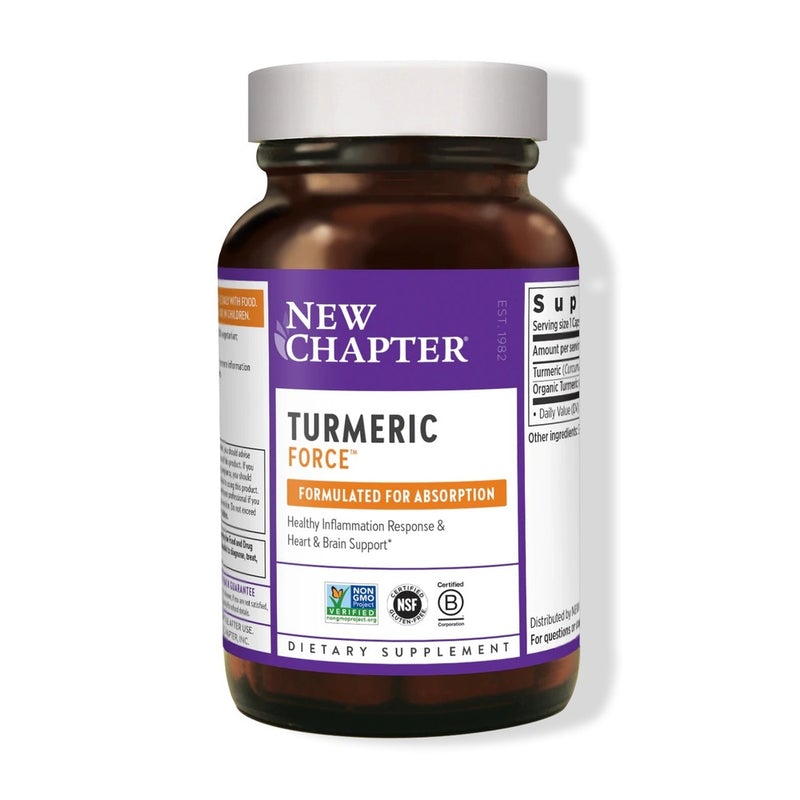 New Chapter, Turmeric Force, 30 Vegetarian Capsules UPC 727783900449 | HiLife Vitamins