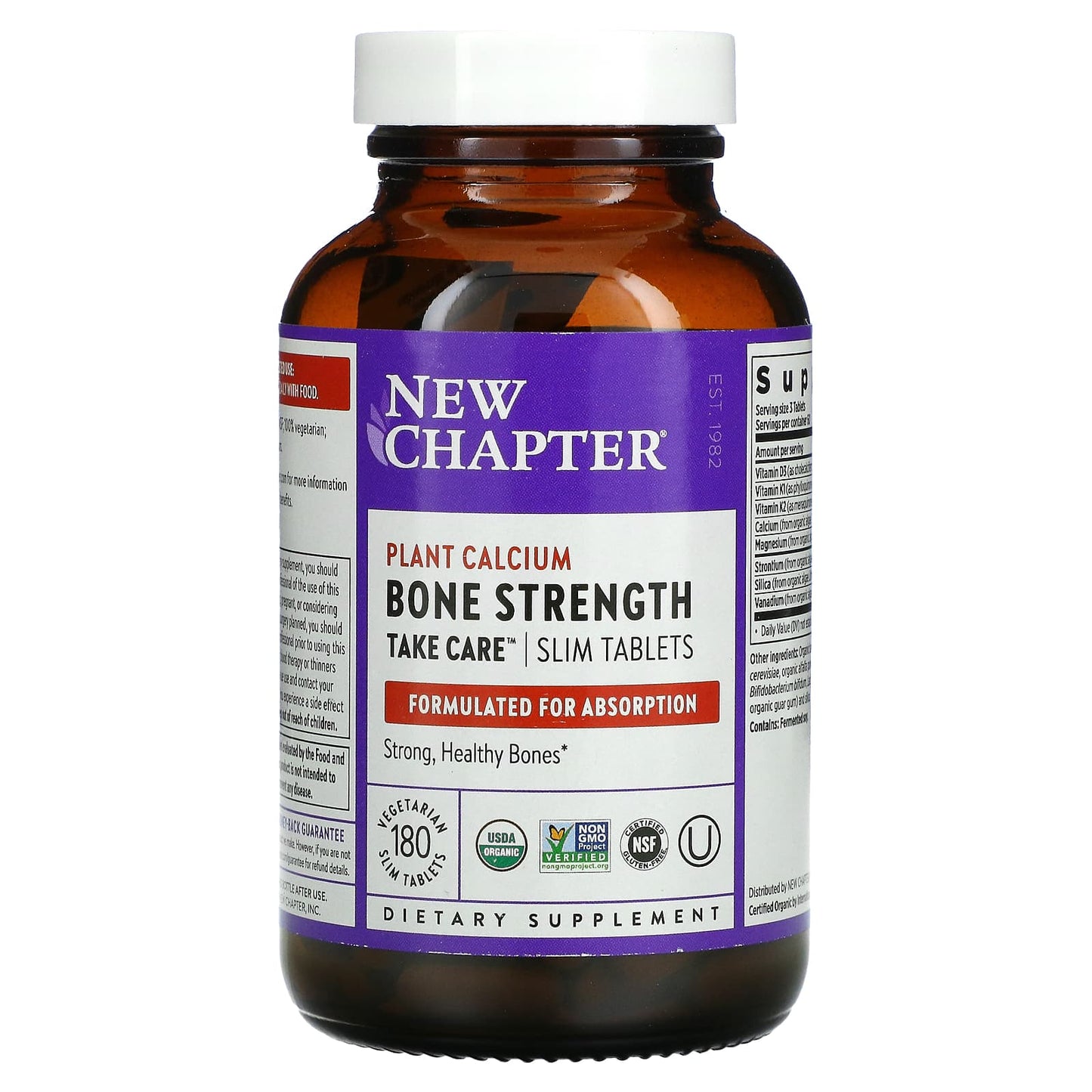 New Chapter, Bone Strength Take Care, 180 Tablets - 727783004215 | Hilife Vitamins