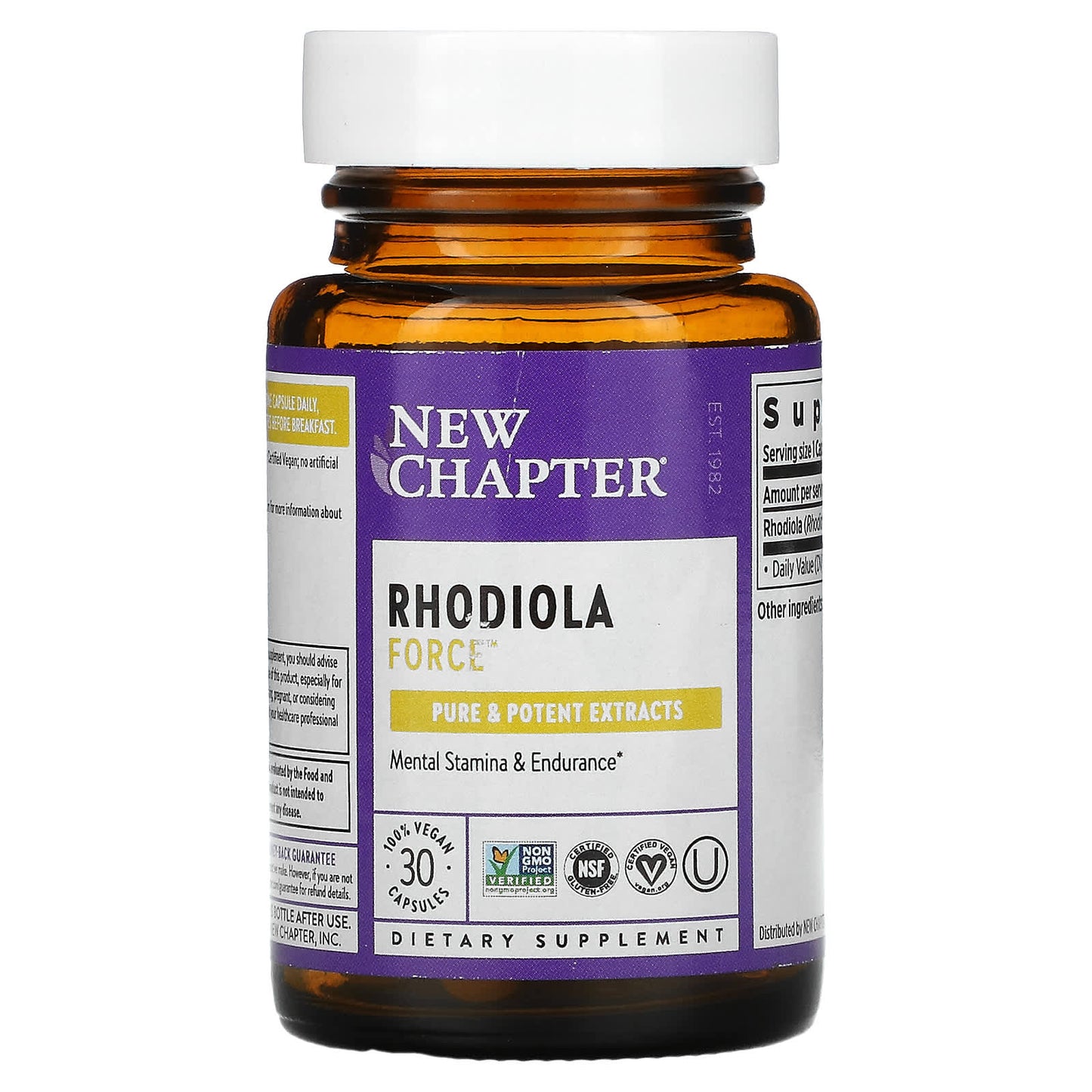 New Chapter, Rhodiolaforce 300, 30 Capsules UPC 727783045041 | HiLife Vitamins