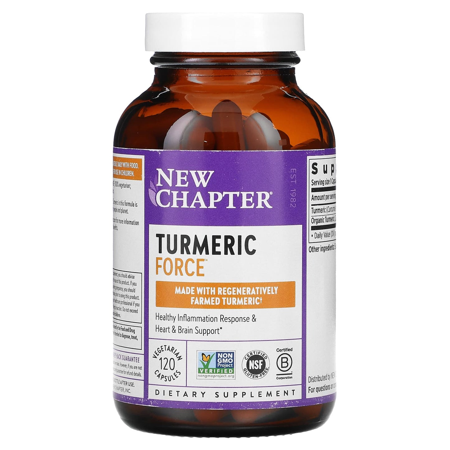 New Chapter, Turmeric Force, 120 Capsules - 727783900456 | Hilife Vitamins