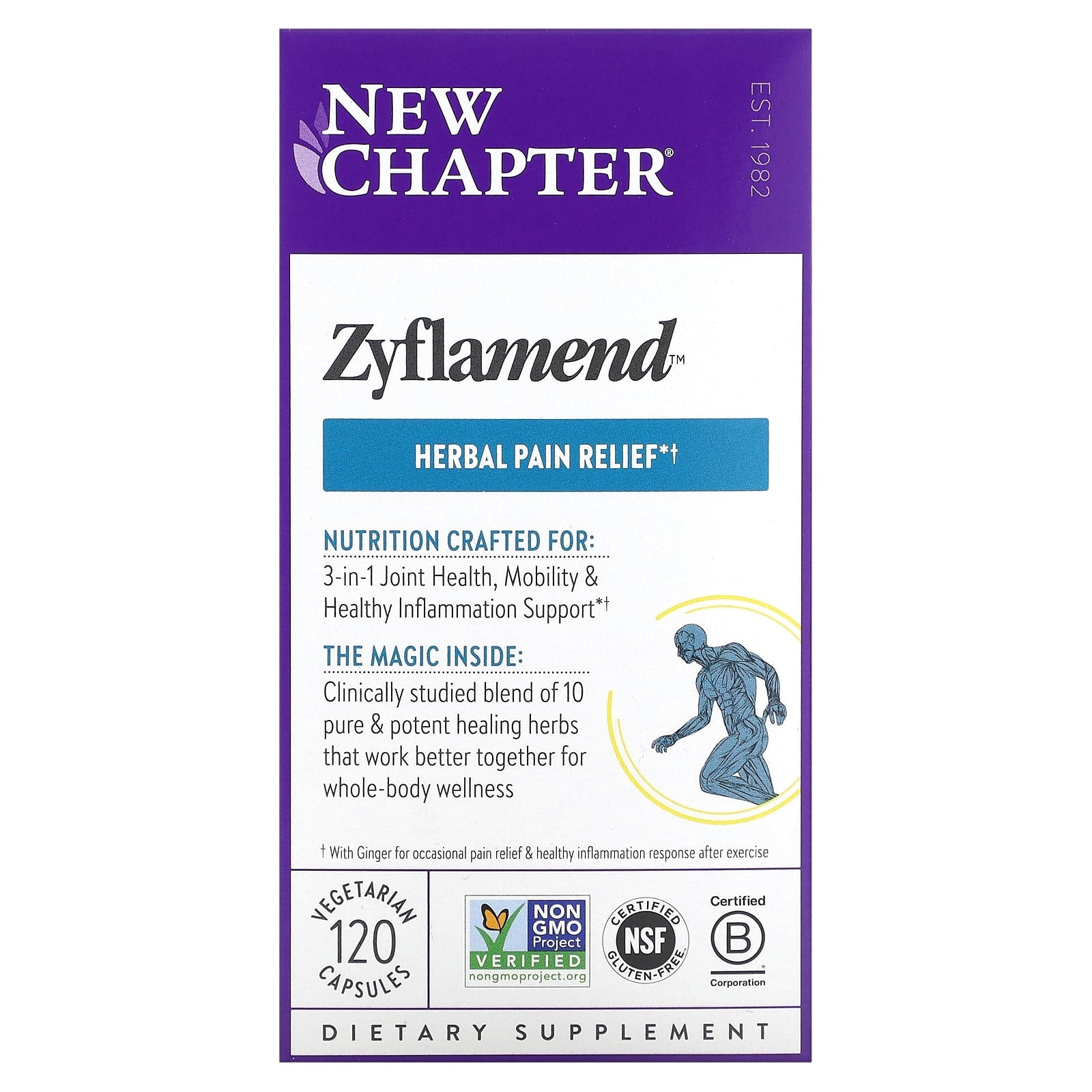 New Chapter, Zyflamend Whole Body, 120 Vegetarian Capsules UPC 727783900753 | HiLife Vitamins