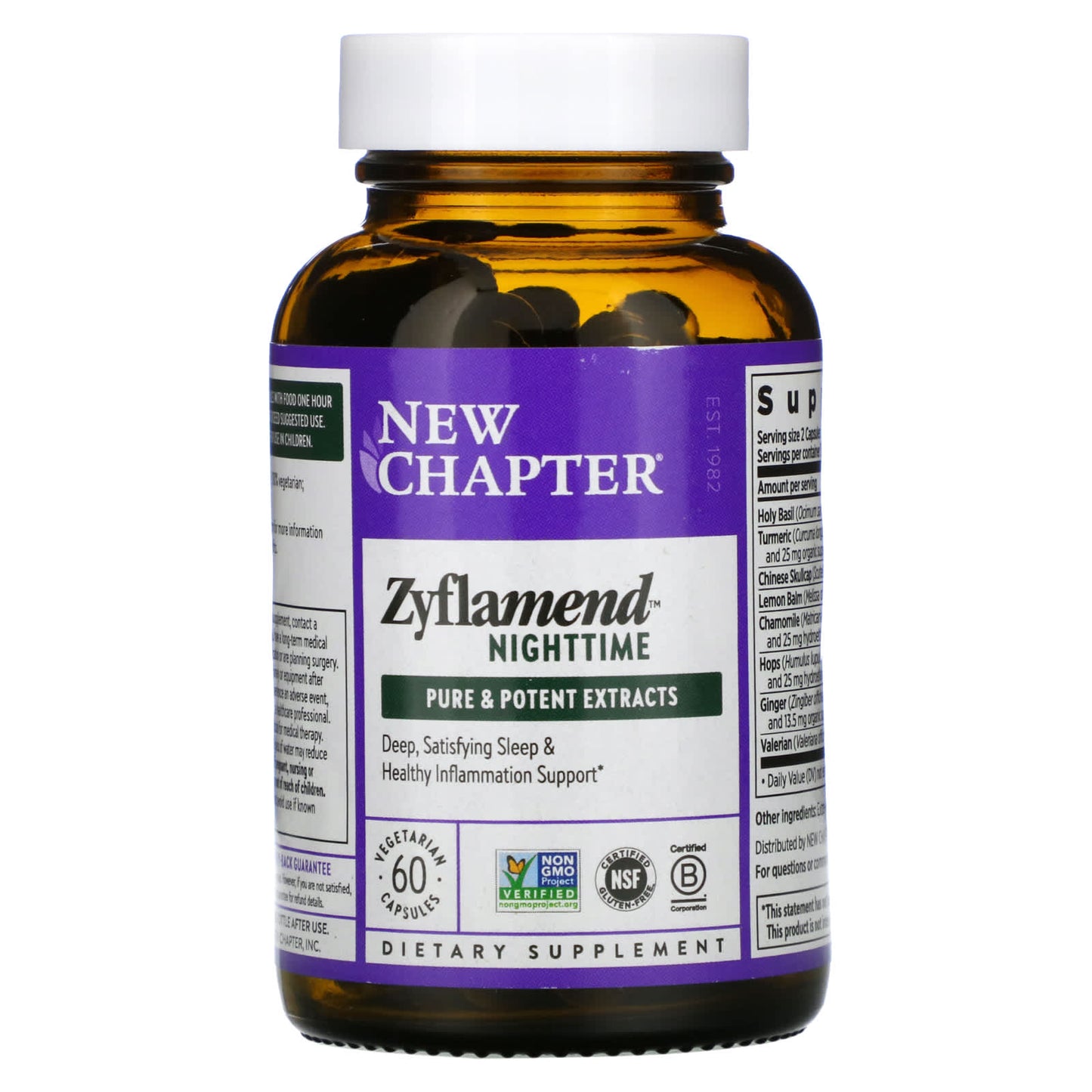 New Chapter, Zyflamend Nighttime, 60 Softgels UPC 727783900913 | HiLife Vitamins