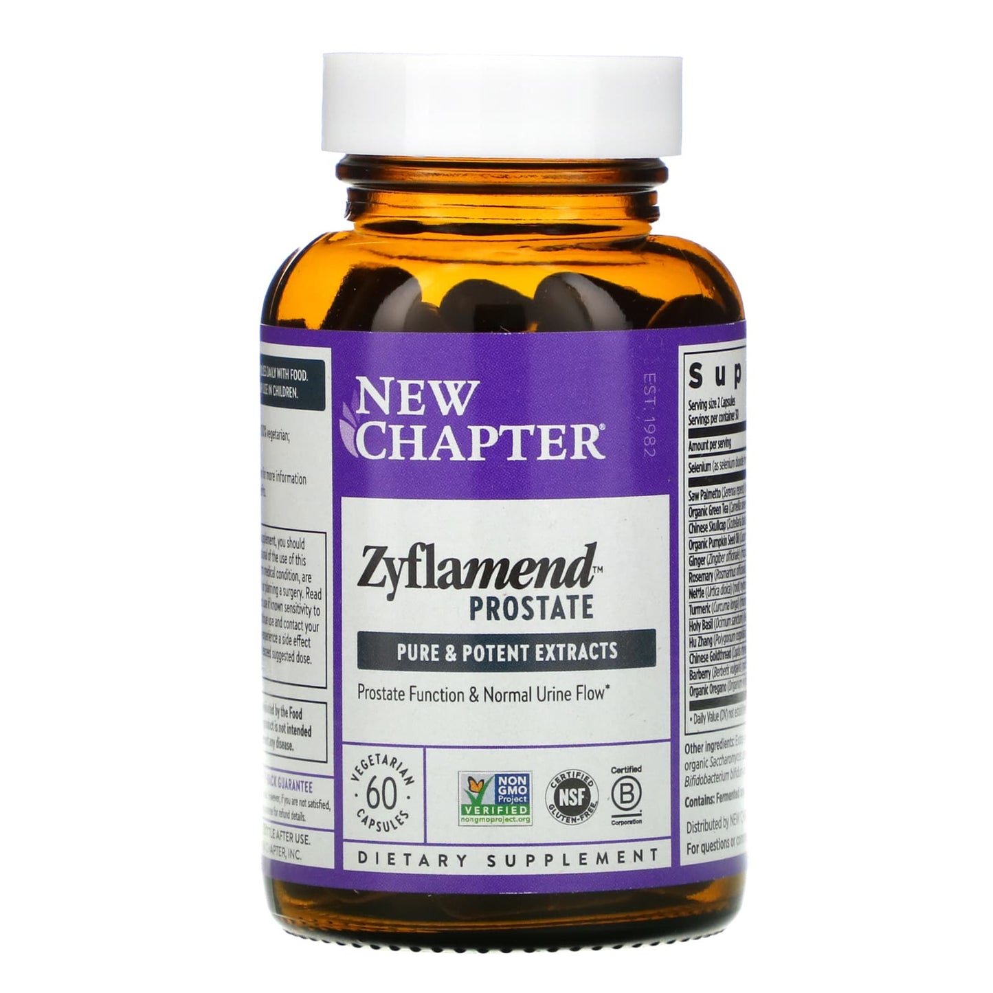New Chapter, Zyflamend Prostate, 60 Vegetarian Capsules UPC 727783900920 | HiLife Vitamins