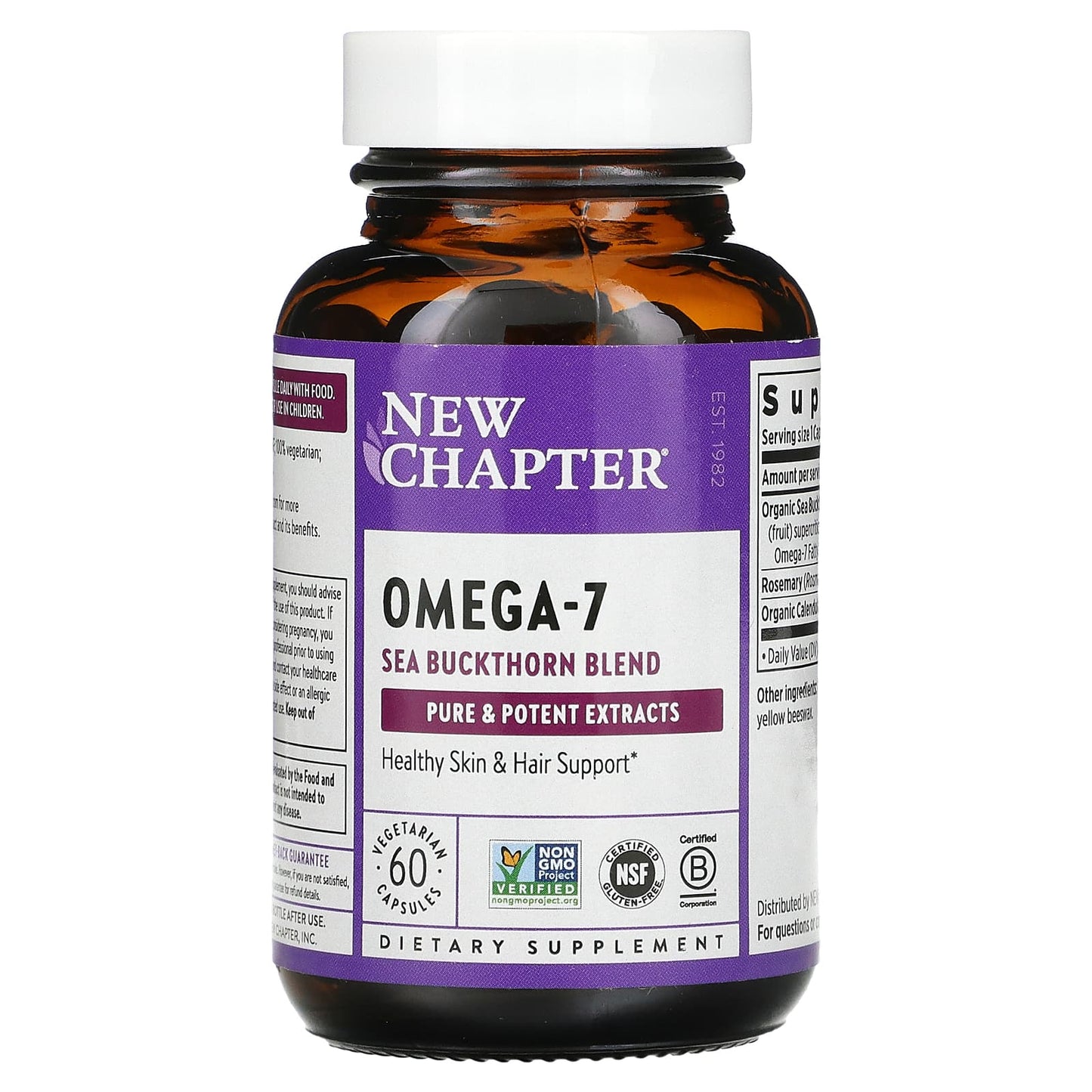 New Chapter, Supercritical Omega 7, 60 Capsules UPC 727783900982 | HiLife Vitamins