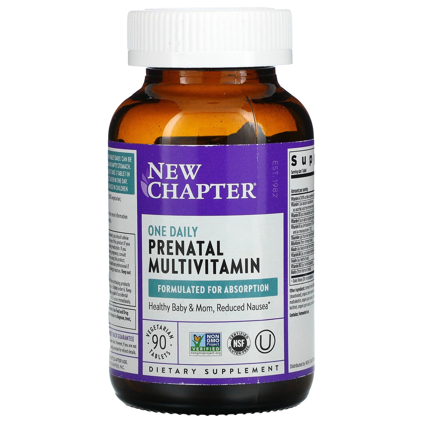 New Chapter, Prenatal One Daily, 90 Tablets UPC 727783903327 | HiLife Vitamins