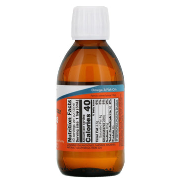 Now Foods, Omega-3 Fish Oil, Lemon Flavored, 7 fl oz UPC 733739016591 | HiLife Vitamins