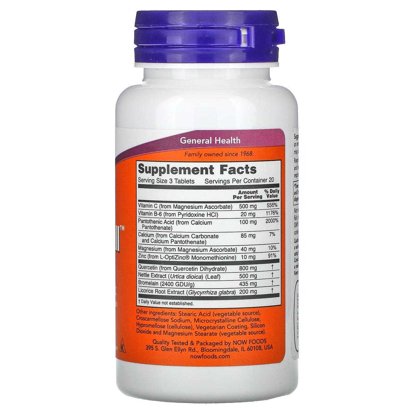 Now Foods, RESPIR-ALL ALLERGY, 60 Tablets UPC 733739032829 | HiLife Vitamins