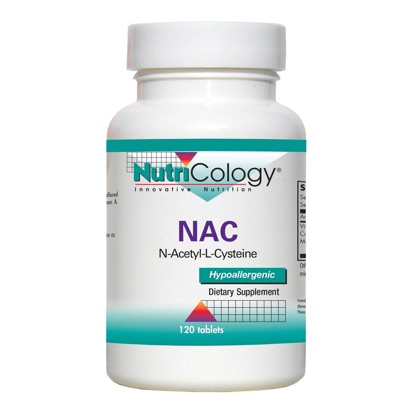 Nutricology, N-Acetyl Cysteine 500 mg, 120 Tablets UPC 713947513709 | HiLife Vitamins