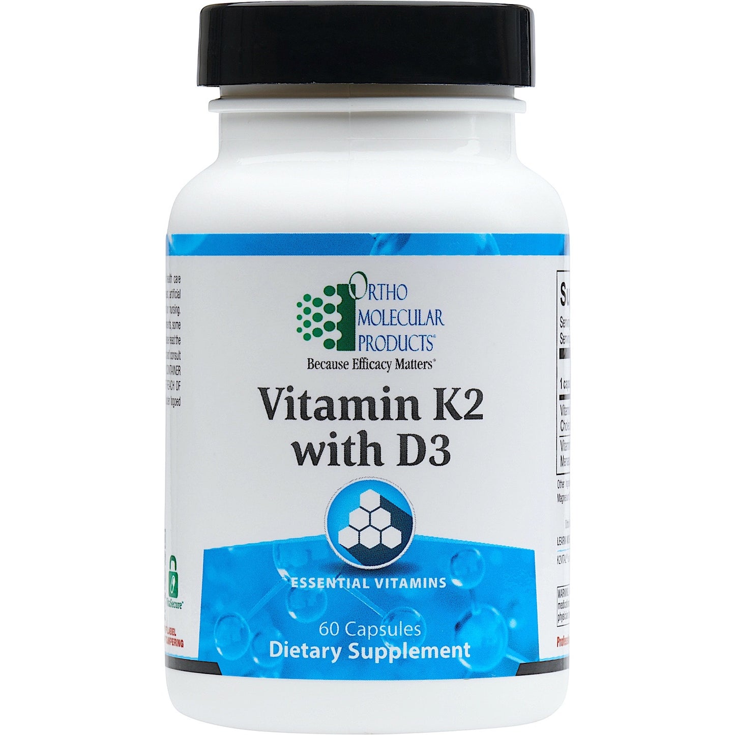 Ortho Molecular, Vitamin K2 + D3, 60 Capsules UPC 615033001254 | HiLife Vitamins