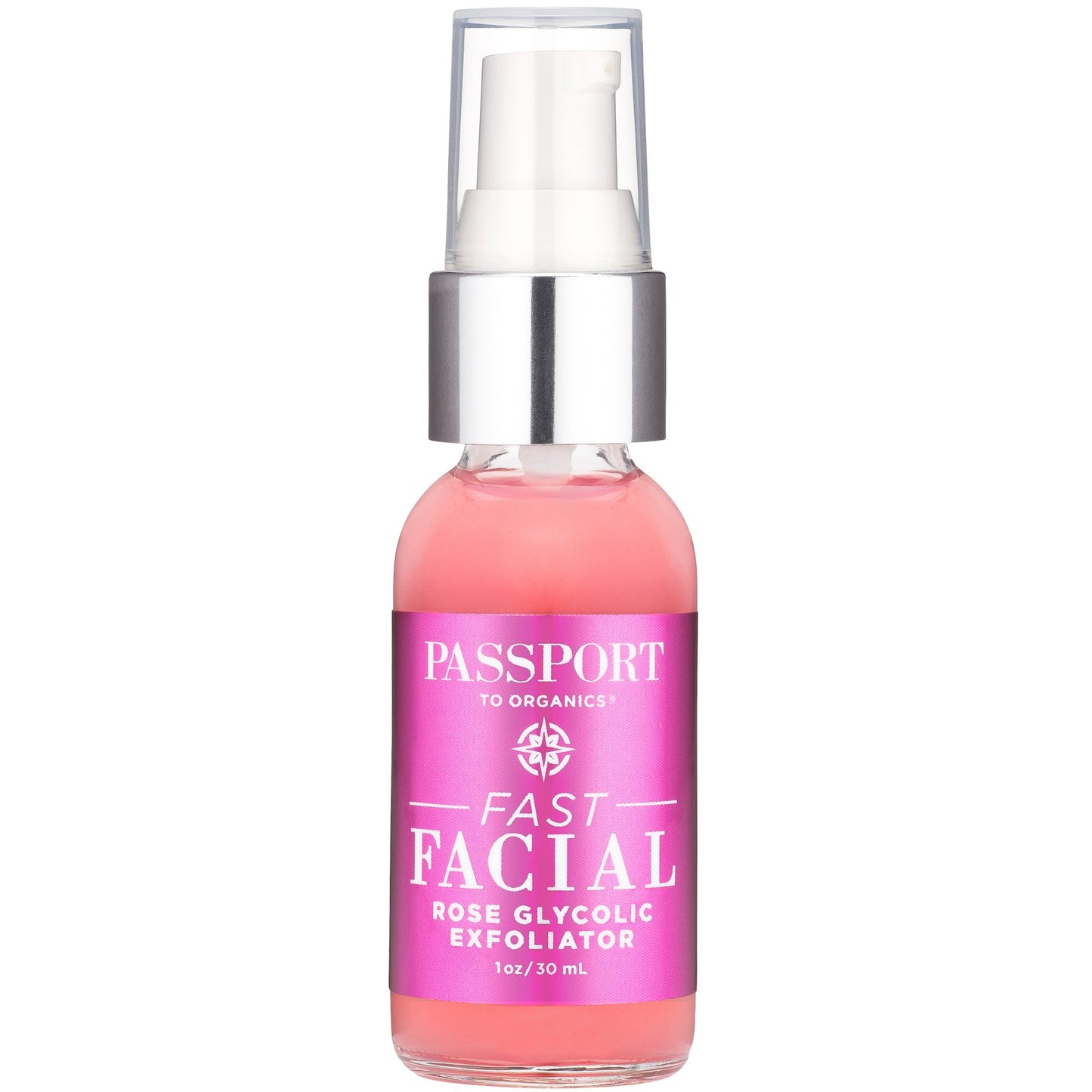 Passport To Organics, Fast Facial - Rose Glycolic Exfoliator, 1 Oz - 663701985054 | Hilife Vitamins