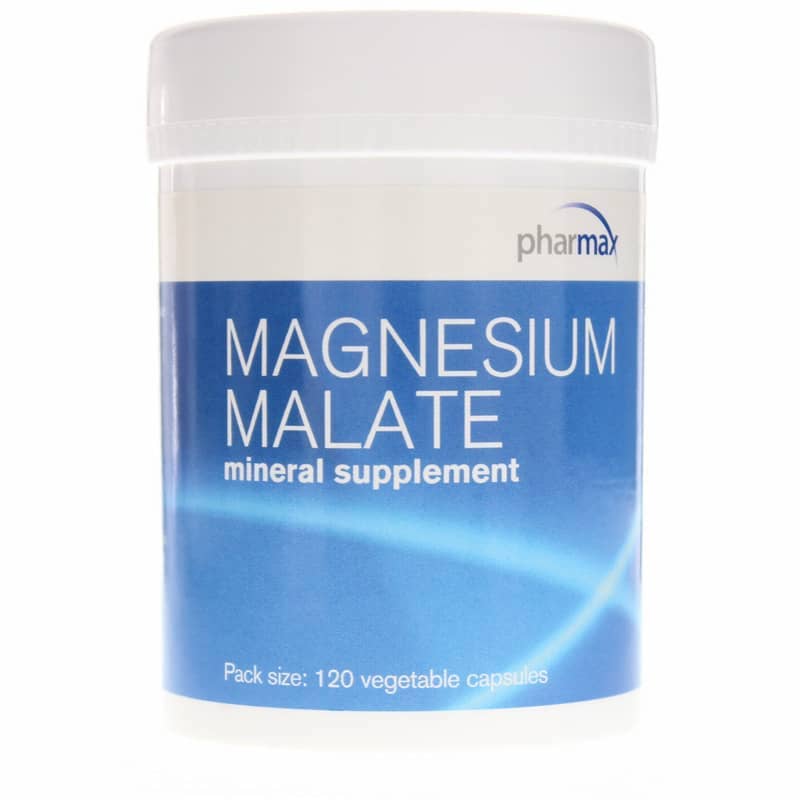 Pharmax, Magnesium Malate, 120 Vegatable Capsules UPC 883196207701 | HiLife Vitamins