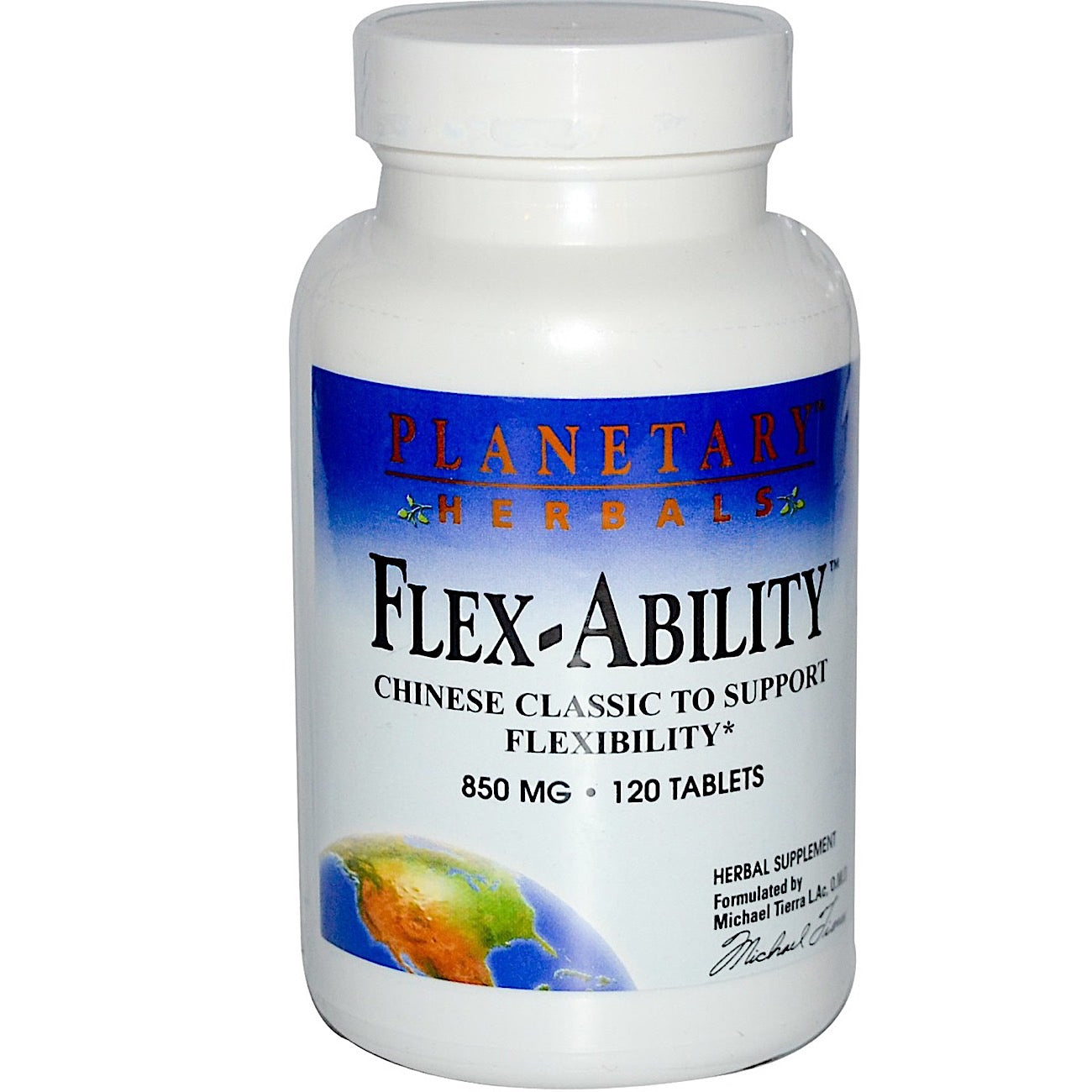 Planetary Herbals, Flex-Ability™ 850 mg, 120 Tablets UPC 021078103356 | HiLife Vitamins