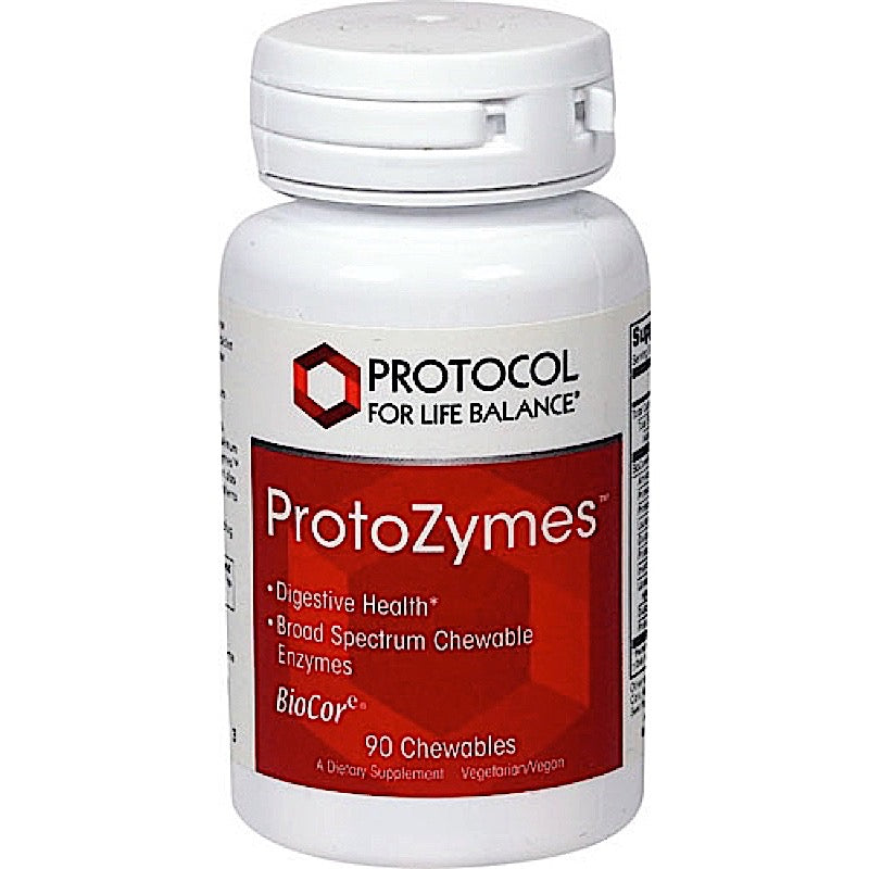 Protocol For Life Balance, PROTOZYMES, 90 Chewables UPC 707359129573 | HiLife Vitamins